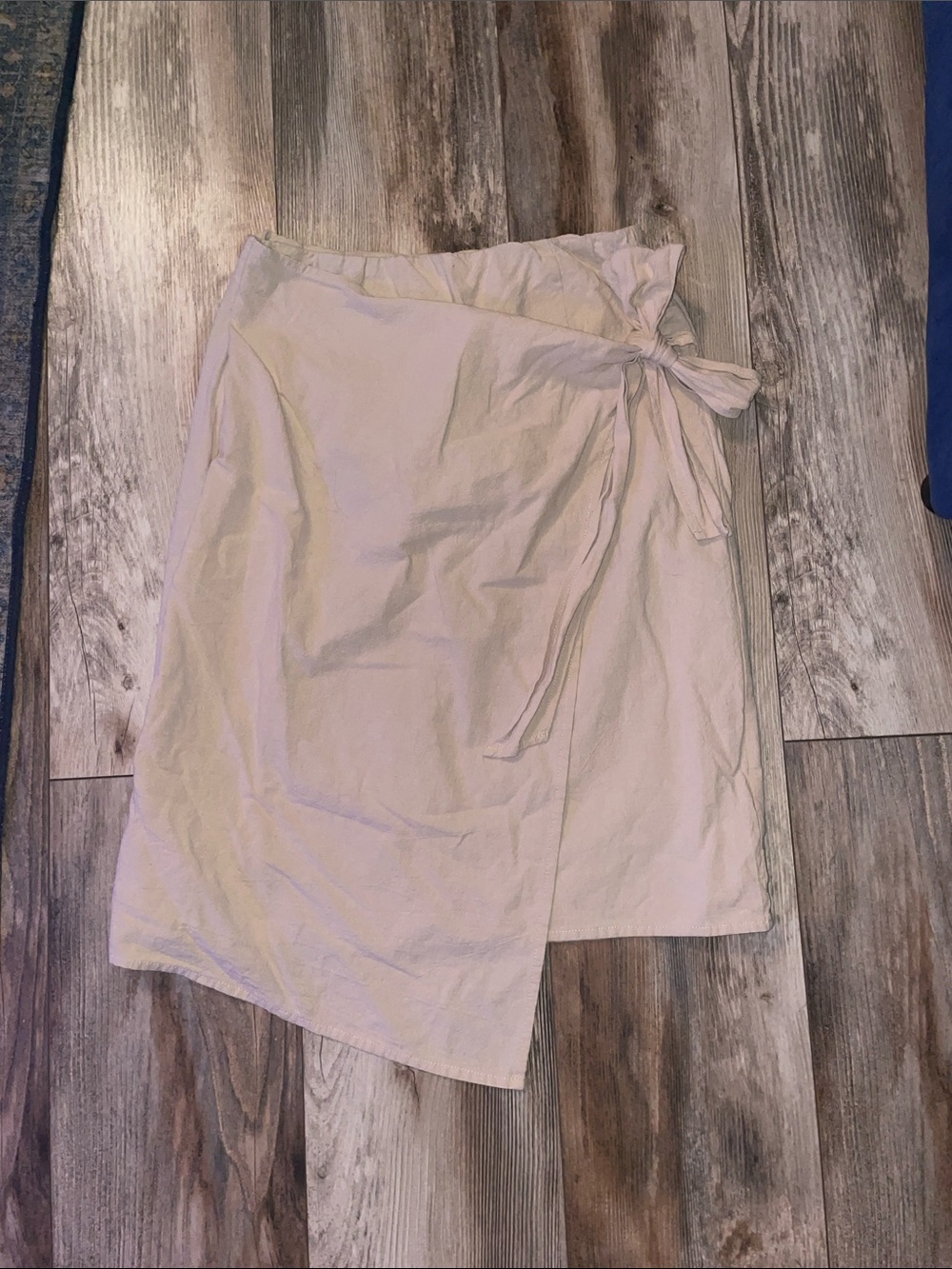 Wrap Front Cream Women's Skirt